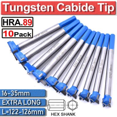 90mm Extra Long Carbide Tip Forstner Woodworking Drill Bit Set Hole Saw Cutter