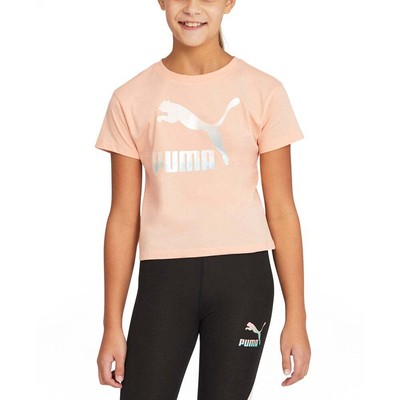 

Футболка Puma Gloaming Pack с круглым вырезом и короткими рукавами для подростков, размер  Ca, Розовый, Puma Gloaming Pack Graphic Crew Neck Short Sleeve T-Shirt Youth