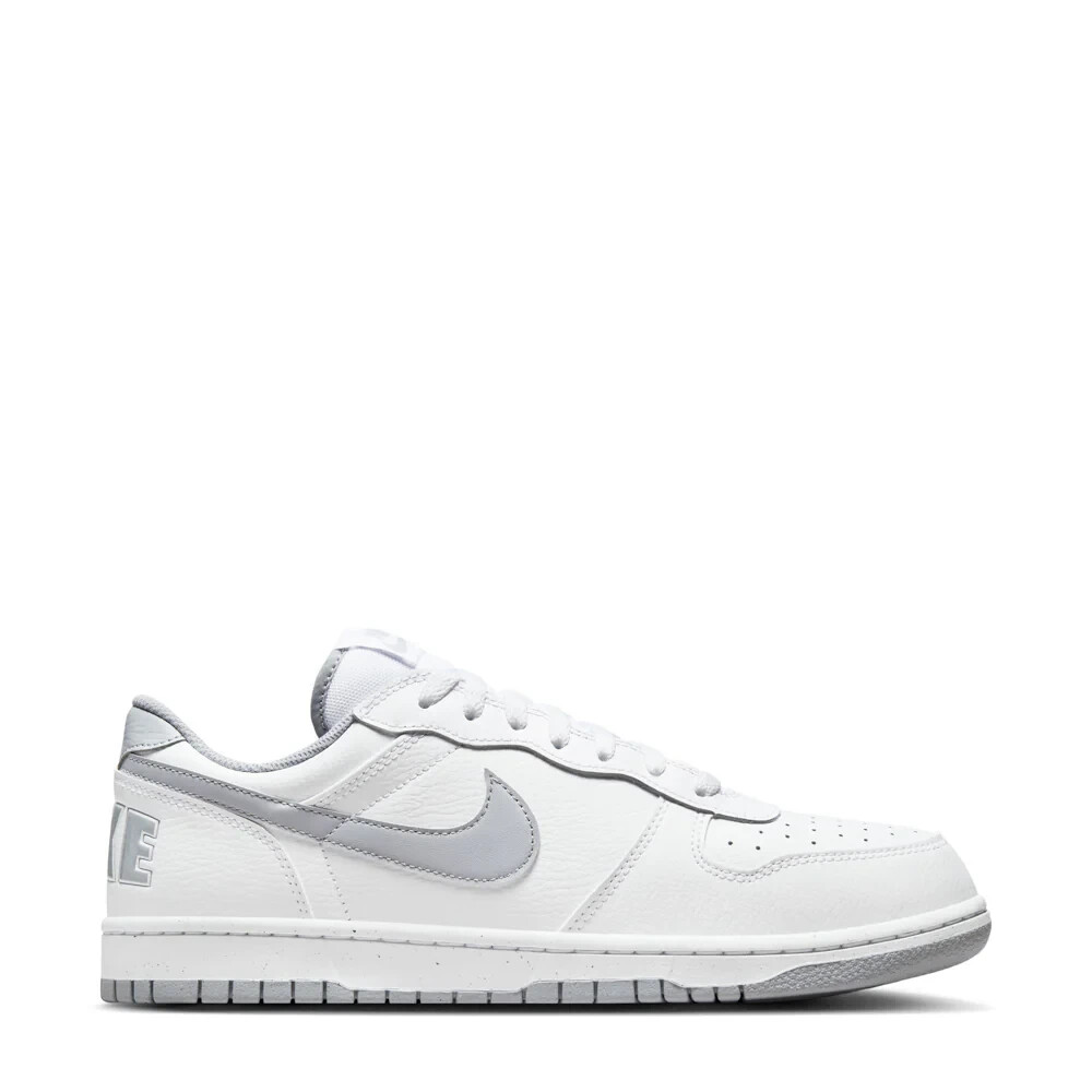 Мужские кроссовки NIKE Big Nike 355152-106 на низком каблуке белого/серого цвета