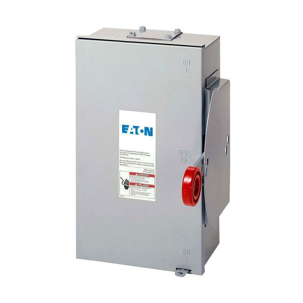 100Amp 240Volt Non Fused Safety Switch Double Throw Outdoor Generator