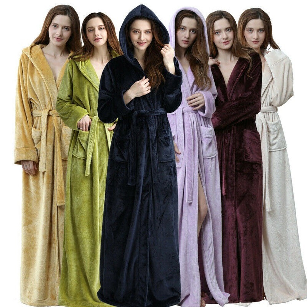 long velvet dressing gown