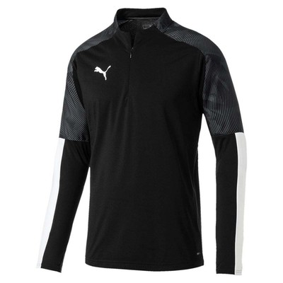 

Puma Cup 14 Zip Long Sleeve Training Football Jersey Youth Boys Black 656017-03, Черный, Puma Cup 14 Zip Long Sleeve Training Soccer Jersey Youth