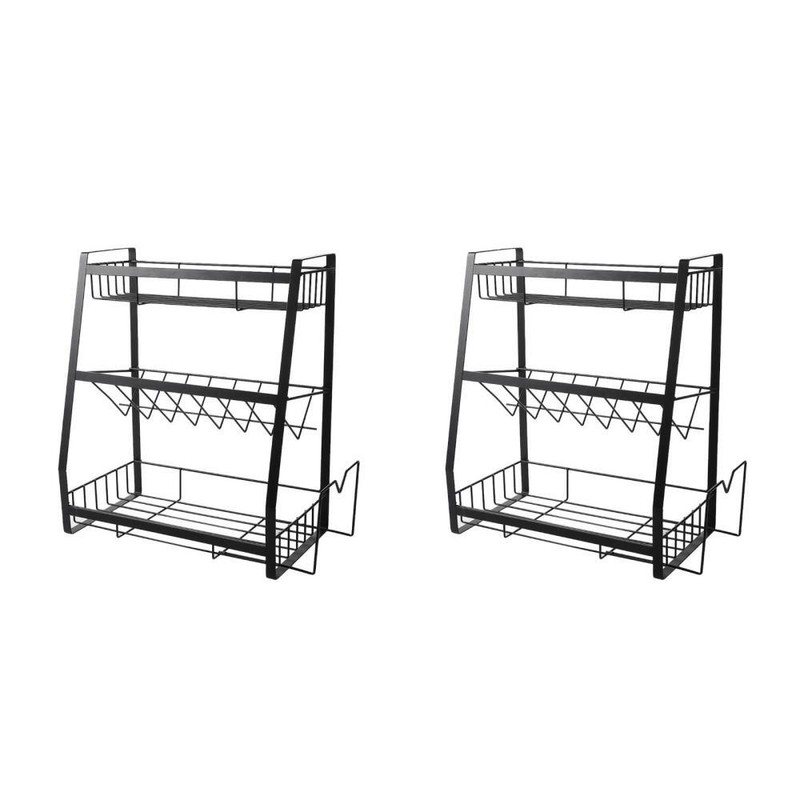  GewÃ¼Rzregal Aus Eisen 3-Lagiges Saucenregal SpÃ¼Lmaschine Gestell Kochgeschirr