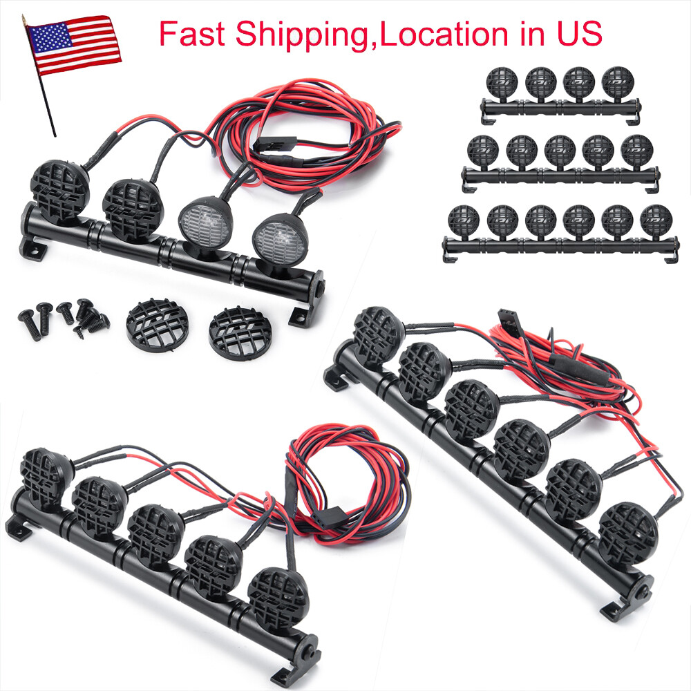FLYXM 4/5/6 LEDs Lights Roof Light Bar Lampshade for 1/10 RC
