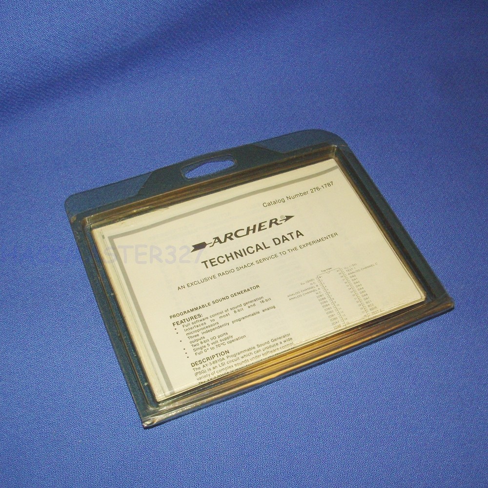 ARCHER TANDY PROGRAMMABLE SOUND GENERATOR AY-3-8910A CAT. 276-1787