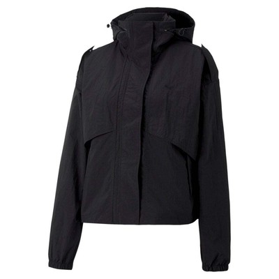 

Puma Inland Short Woven Jacket Женские пальто Куртки Верхняя одежда 53581201, Черный, Puma Inland Short Woven Jacket