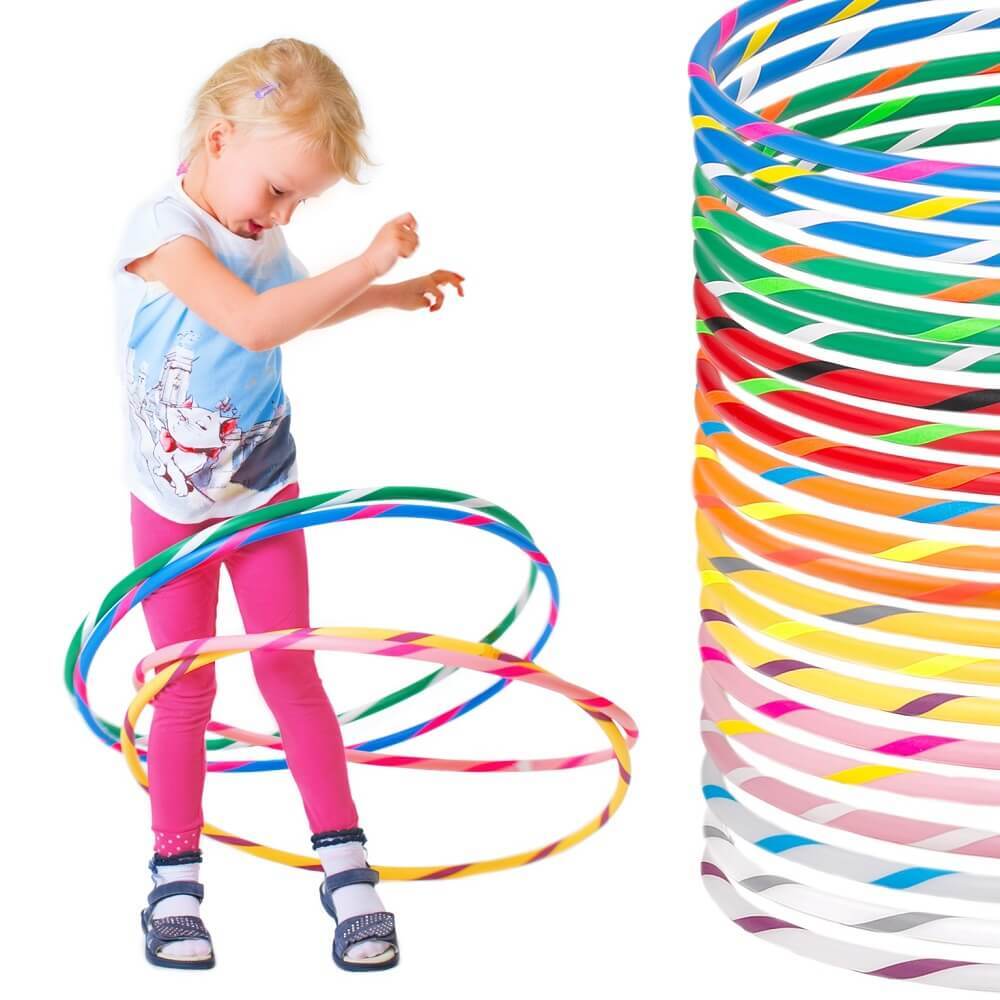 Hula Hoop para niños coloreado para pequeños profesionales, Ø60/70/80cm
