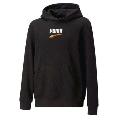 Puma Downtown Pullover Hoodie Youth Boy Black Повседневная верхняя одежда 62026601