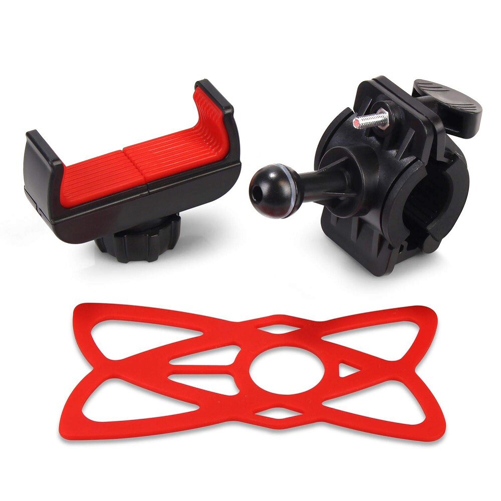 Bicycle Motorcycle MTB Bike Handlebar Silicone Mount Holder For Cell Phone GPS