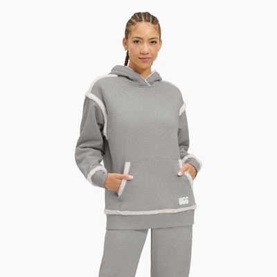 

UGG Wmns Joanne Bonded Fleece Hoodie Women серый вереск, Grey