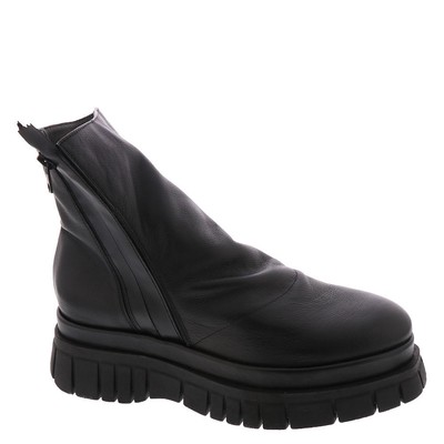 Pre-owned All Black Lester Lugg Bootie Women's Boot