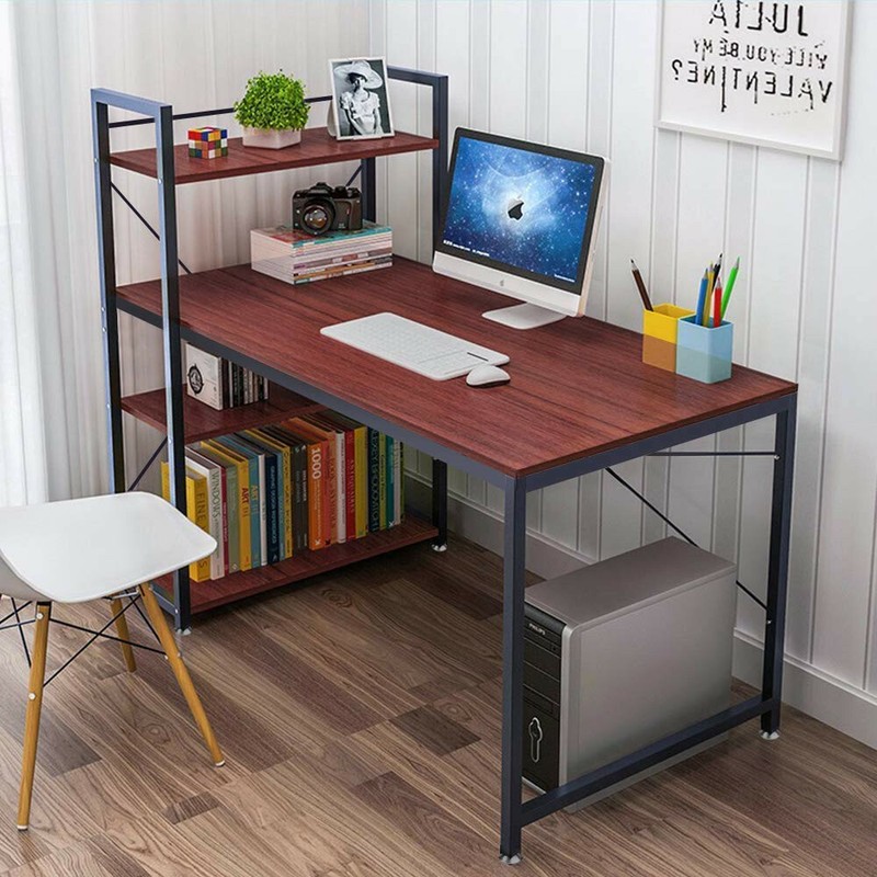 L Shaped Corner Computer Desk Writing Table Study Office W 4 Tier