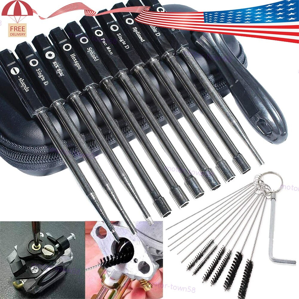 Screwdriver Carburetor Adjustment Tool 10PCS Carb Adjust Kit for 2 Cycle Engine