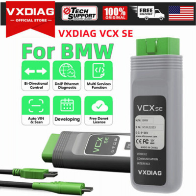 VXDIAG VCX SE for BMW OBD2 Diagnostic J2534 pr^ogr$ammi/ng E&CU Cod@e Scanner
