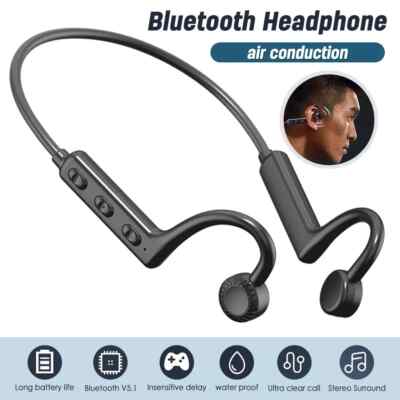 Bone Conduction Bluetooth 5.2 Headphones Wireless Earbuds Outdoor Sport Headset