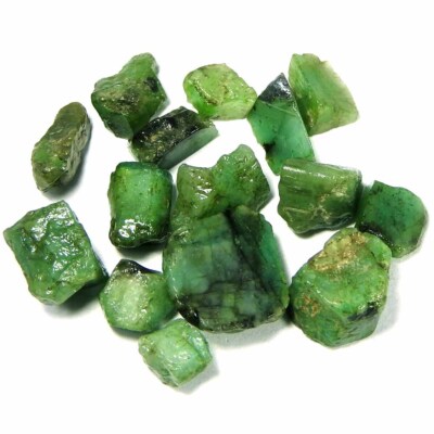 41.25Cts100%Natural Green Emerald Fancy Rough Cabochon Gemstones.lot