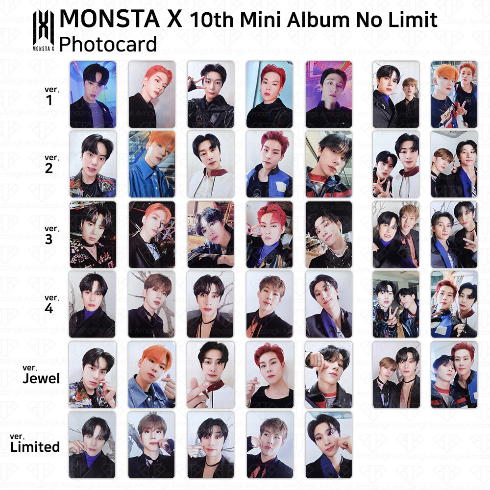 MONSTA X 10th Mini Album No Limit Official Photocard Photo