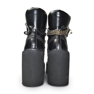 Pre-owned Puma Womens  Sb Wedge Fenty Boot By Rihanna Uk 4 Rare In Black