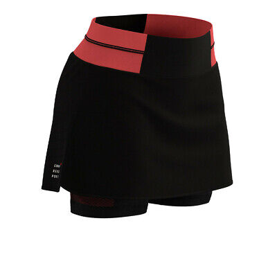 Compressport Womens Performance Skirt Black Sports Running Breathable