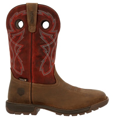 Rocky Legacy 32 10 Inch Waterproof Steel Toe Work  Mens Brown  RKW0341