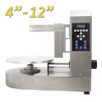Automatic Cake Spreading Coating Machine Cream Smearing Scraper Digit Control