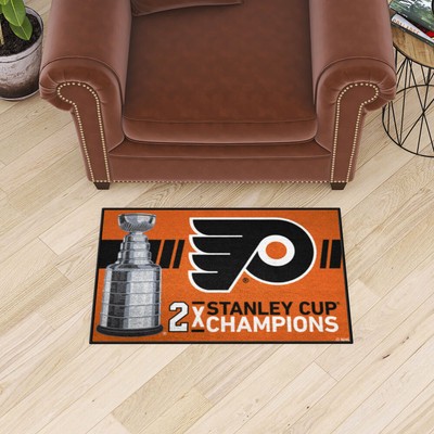 NHL - Philadelphia Flyers Dynasty Starter Mat Accent Rug - 19in. x 30in.