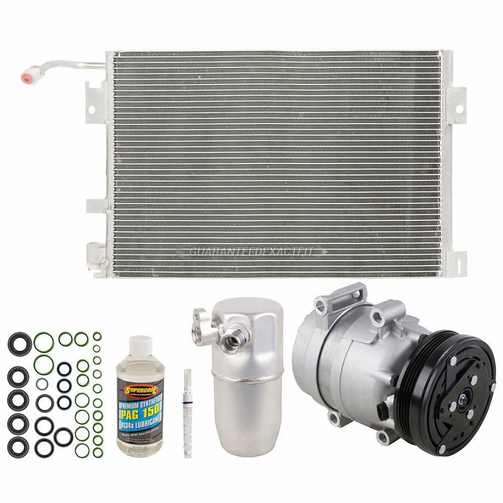 A/C Kit w/AC Compressor Condenser Drier For Chevy Corvette C5 1997 1998 1999 Replacement Parts Condensers BuyAutoParts 60-89210CK New