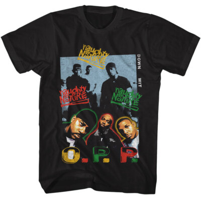 Naughty By Nature Down Wit O.P.P. Men's T Shirt Hip Hop Music Band Merch