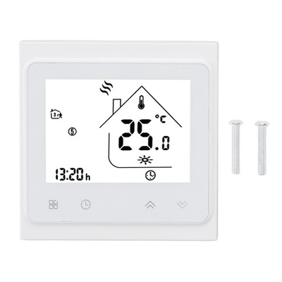 BHT 002GC Programmable Thermostat for Boiler Heating Systems Digital Touch Scree