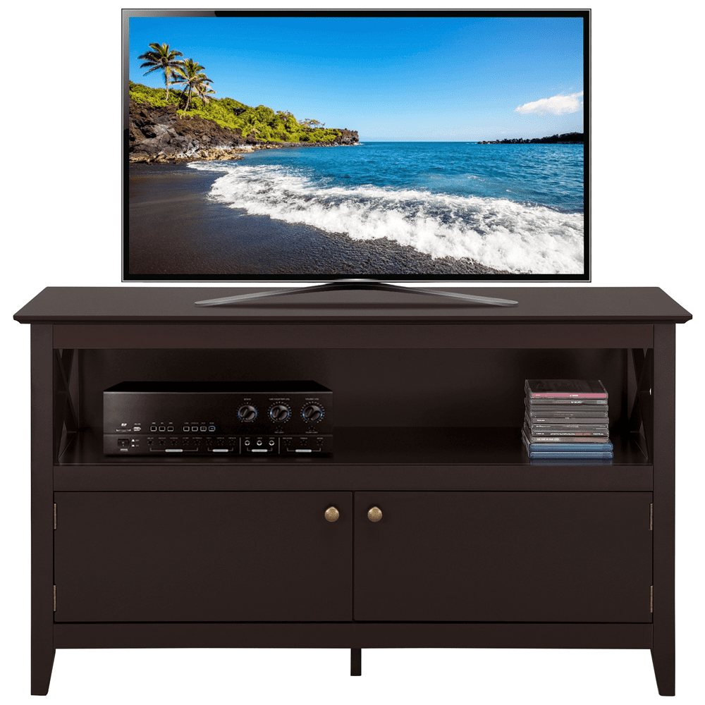 For Tvs Up To 50'' With Storage Cabinet,espresso
