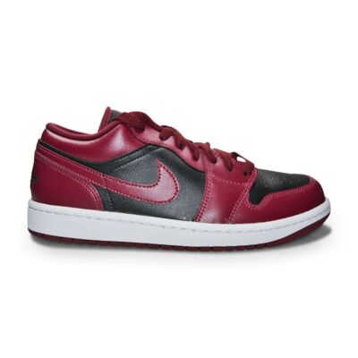 

Женские кроссовки Nike Air Jordan 1 Low — DC0774 006 — черный, вишневый, красный, белый, Air Jordan 1 Low