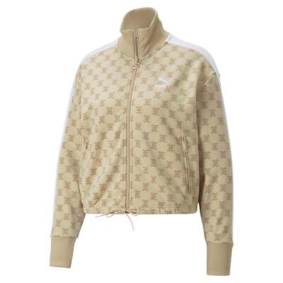 

Спортивная куртка Puma T7 Aop FullZip женская бежевая повседневная спортивная верхняя одежда 53707567, Бежевый, Puma T7 Aop FullZip Track Jacket