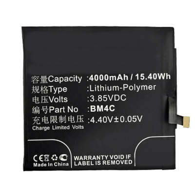 BNA-WB-P3712 Cell Phone Battery, Replacement for Xiaomi BM4C Battery