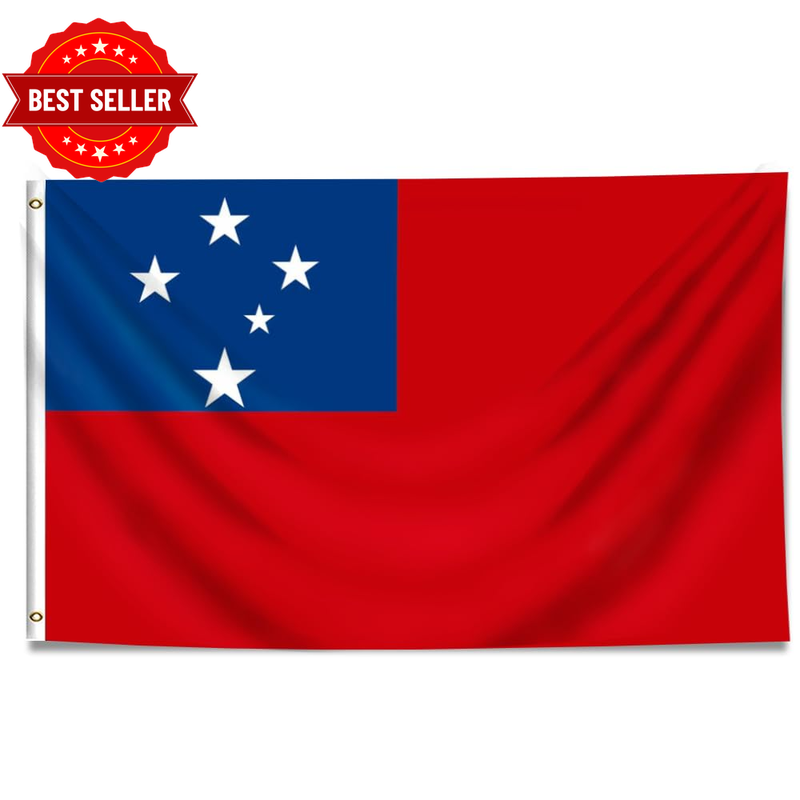 Samoa Flag 3X5 Ft Vivid Color and Fade Proof Samoan National Flag 150D Polyester