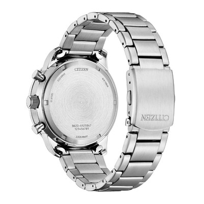 Pre-owned Citizen Ca4500-91l Mens Watch Eco-drive Chronograph 44mm 10atm