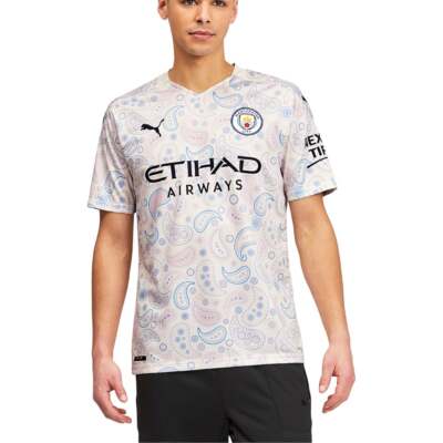 

Puma 757095-03 Mens Mcfc Third Graphic V-образный вырез с коротким рукавом Реплика Футбол Джерси, Розовый, Puma Mcfc Third Graphic V-Neck Short Sleeve Replica Jersey