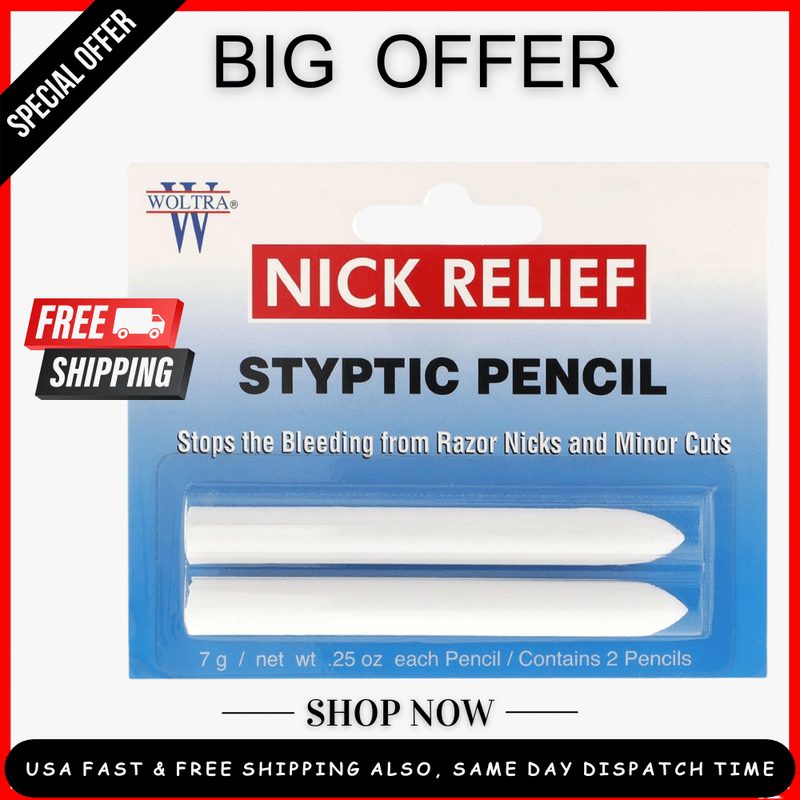 Shaving Cut Stick To Stop Bleeding For Razor Nicks And Minor Cuts