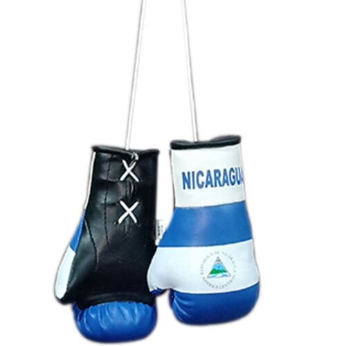 Nicaragua  Boxing Glove / Nicaragua Flag / Mini Nicaragua Boxing Glove