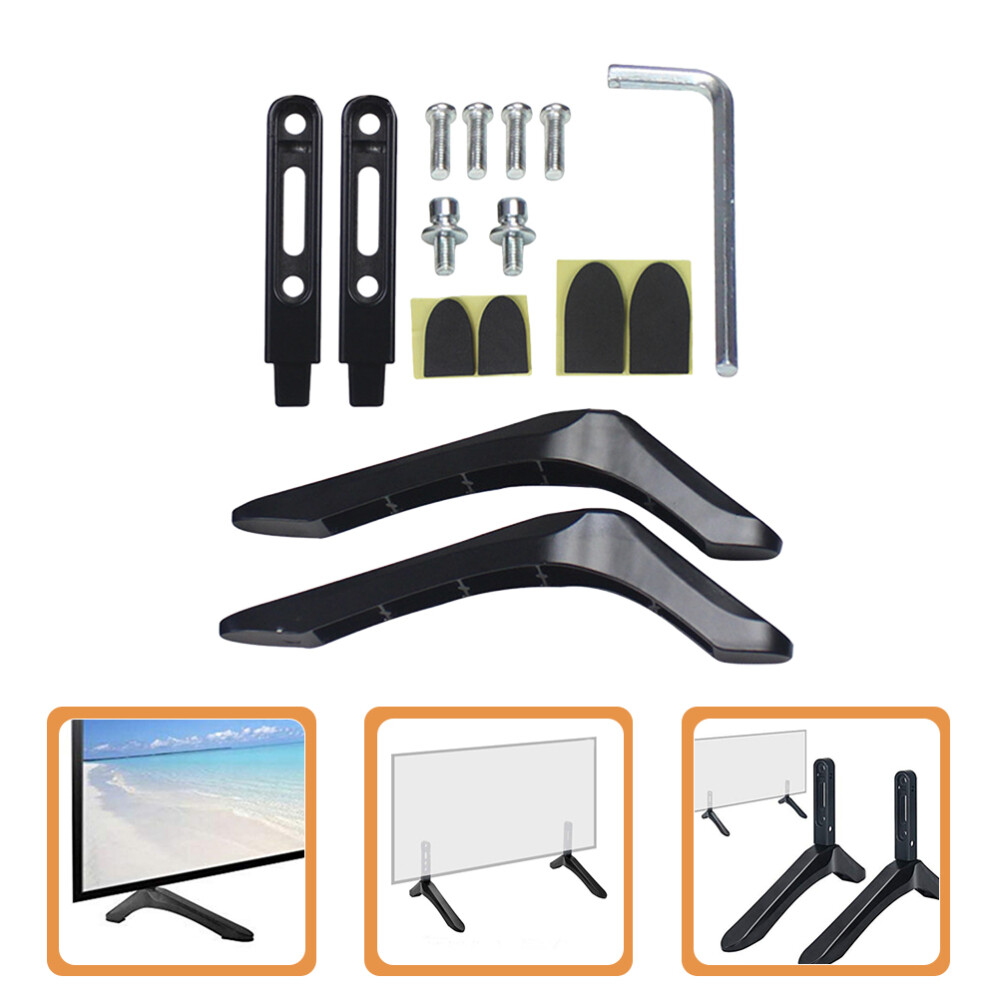 Legs Tv Base Pedestal Feet Stand Mount Fr Most 32-65” Lcd Led