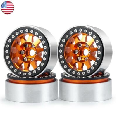 Qmore 1.9'' Beadlock Wheel Rims For 1:10 RC Crawler Axial SCX10 90046 TRX4 CC01