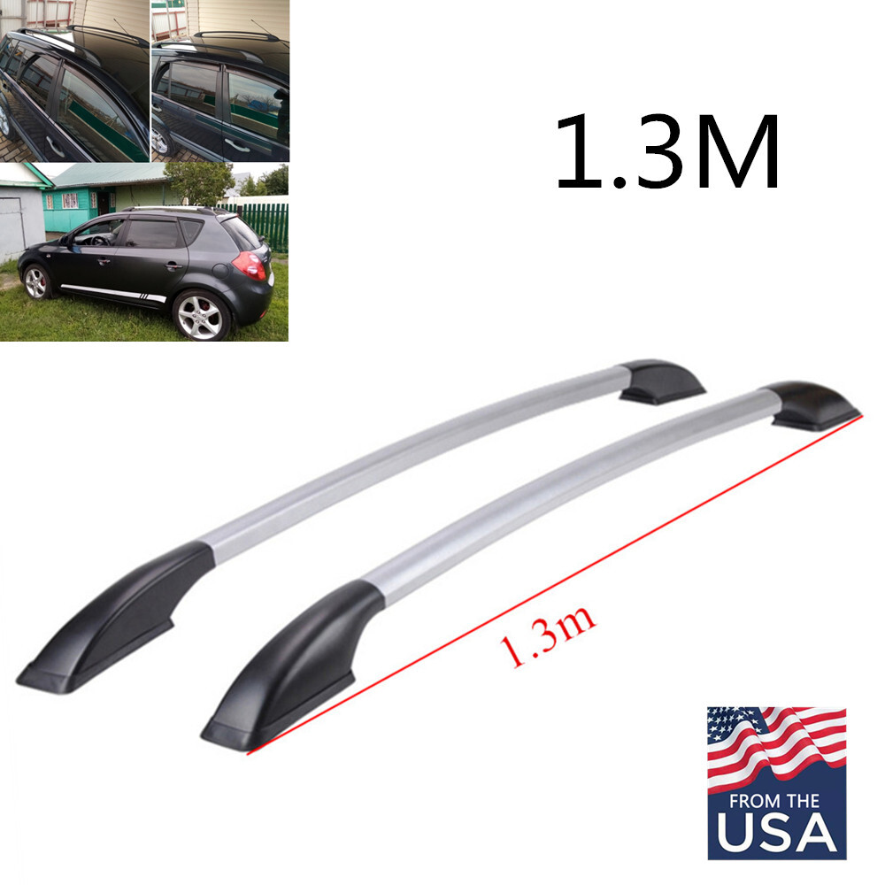 Rack Side Bars Rails 1.3m Car Top Frame Decorative Accessories -usa