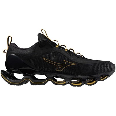 Pre-owned Mizuno Running Shoes Wave Prophecy 13 Black/glod J1gc2451 32 Us 10 (28cm)