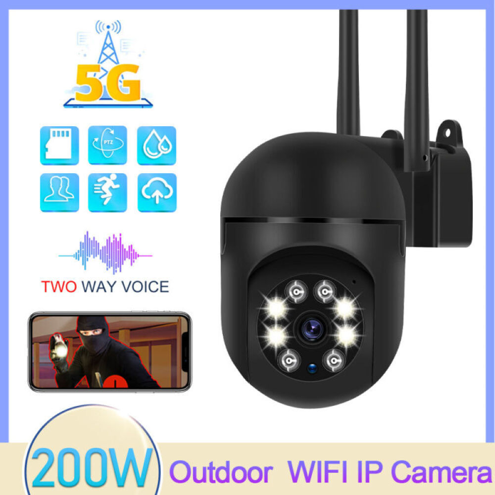 1080P HD 5G Беспроводная WIFI IP-камера наружного видеонаблюдения PTZ Smart Home Security IR Cam
