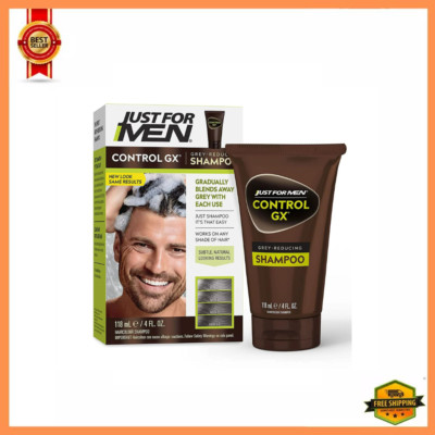 Just For Men Control GX Grey Reducing Shampoo 4 fl. oz. 1 pack. Gradually Color
