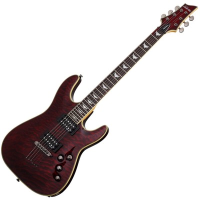 Schecter Omen Extreme-6 Solidbody Electric Guitar in Black Cherry Finish