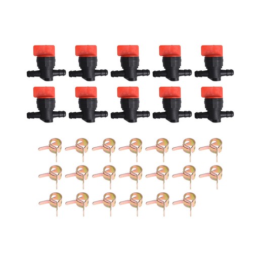 10 x 1/4" In-Line Straight Fuel Gas SHUT-OFF / CUT-OFF VALVES Lawn Mower