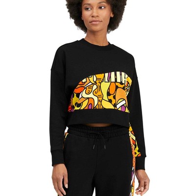 

Толстовка с длинным рукавом Puma Britto X Graphic Crew Neck Женская черная 532236-01, Черный