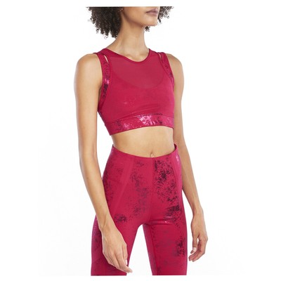 Спортивный бюстгальтер Puma Mid Impact Fashion Luxe Ellavate Женский красный повседневный 52060433