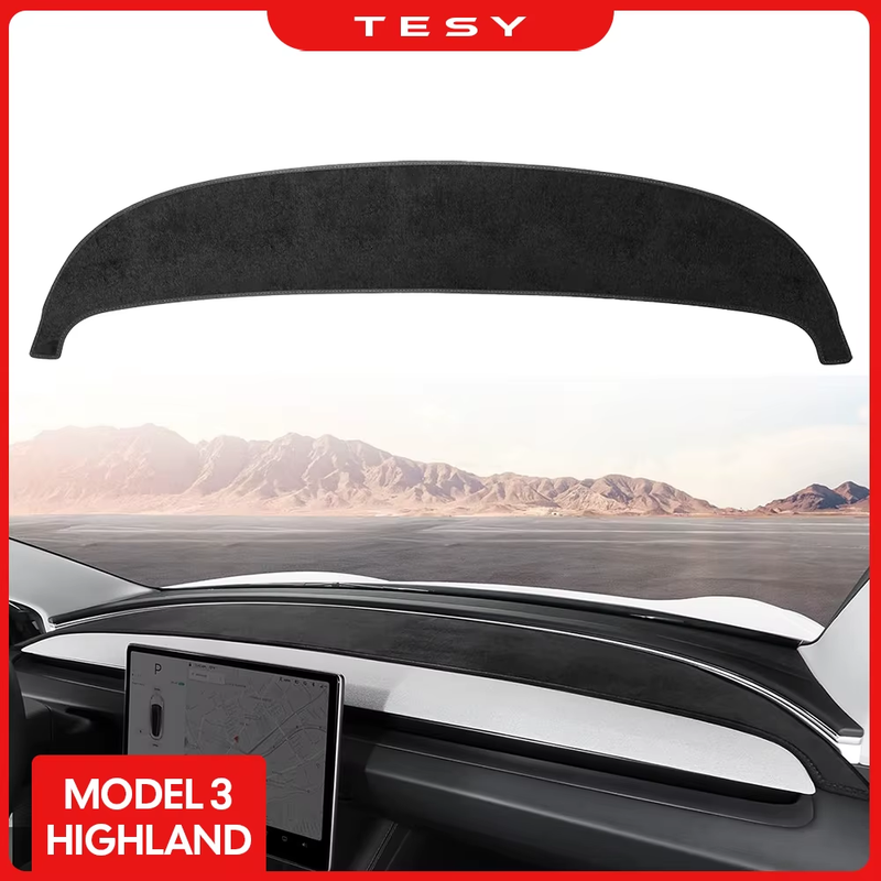 Anti-UV Dashboard Cover For Tesla Model 3 Highland 2024 Center Console Accessori