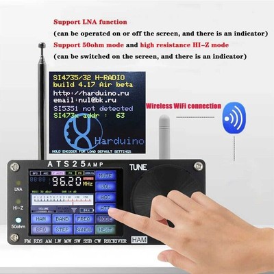 4.17 Firmware ATS25-AMP 132KHz-30000KHz RDS Full Band Radio Receiver Spectrum